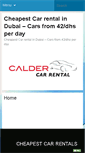 Mobile Screenshot of caldercarrentals.com