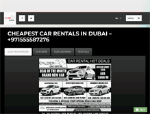 Tablet Screenshot of caldercarrentals.com